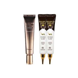 [ESHUMI] Eye Cream Set - Mucin for Hydration, 24K Gold, Hydrolyzed Collagen, Niacinamide & Adenosine for Whitening & Wrinkle Care - Made in Korea